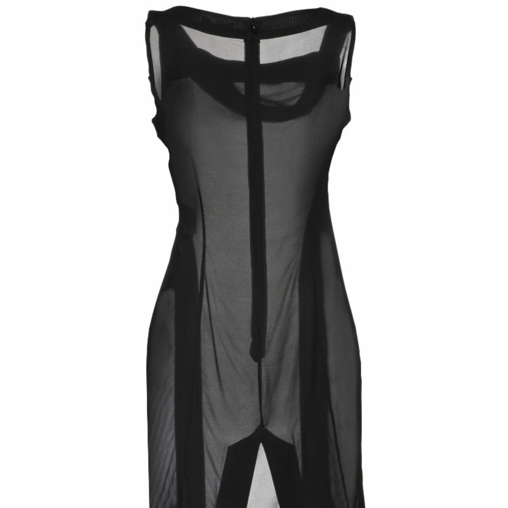 Sheer black dress. Antonio Berardi Sz 42. NWT.